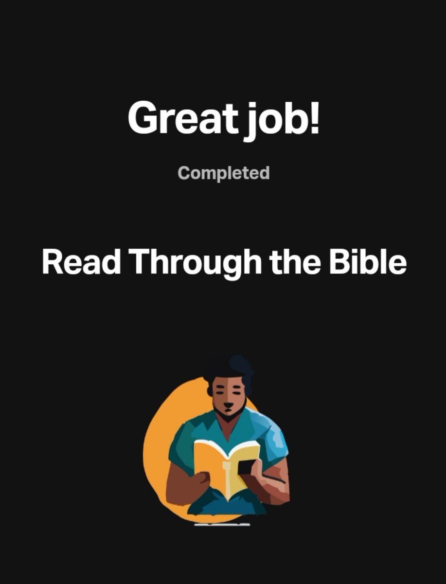 Sinclair1400's tweet photo. Just finished reading the ENTIRE Holy Bible... https://t.co/YFgGN1gMKw