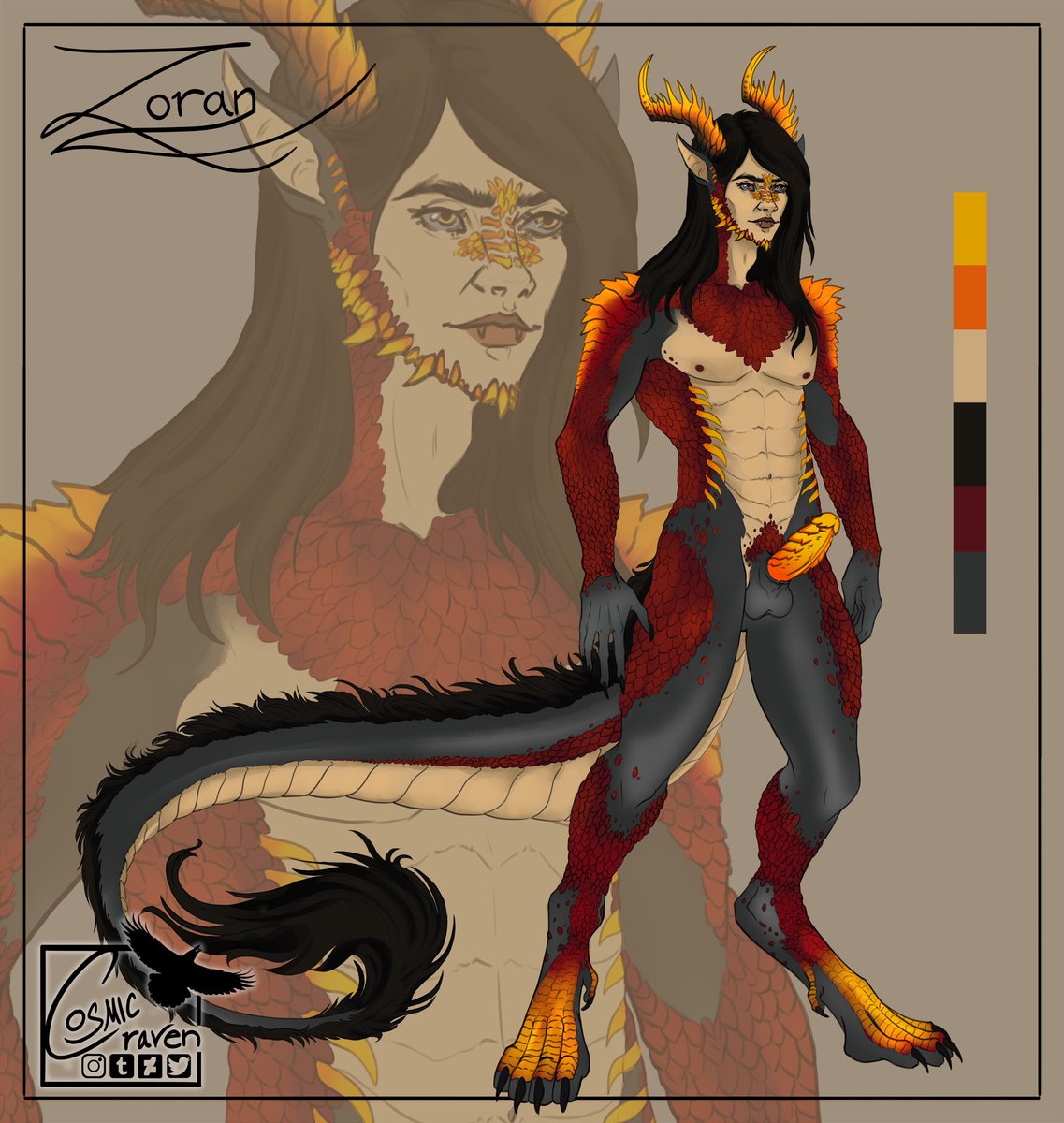 VOIDcrowe's tweet photo. Old dragon oc that I seriously want to redo. Not keeping that human face byeeeee https://t.co/AeMY1UObyb