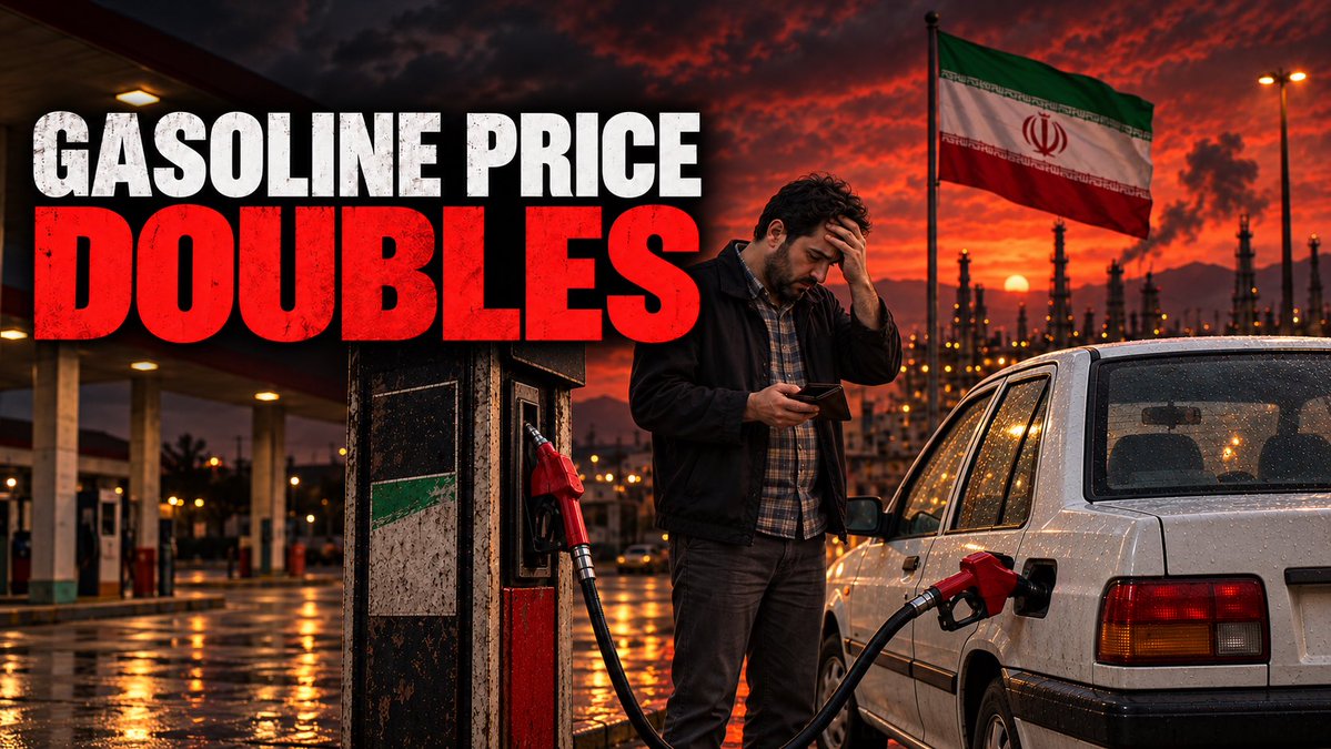 alexandre_lores's tweet photo. Iranian drivers just saw their gasoline price double as of yesterday at midnight.

One of the world’s most oil-rich countries is now struggling with gasoline shortages and 89% inflation.

This is the Islamic Republic’s economic legacy. https://t.co/3rj3RjnP0w