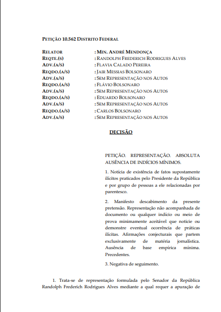 rf5791's tweet photo. André Mendonça recusou ação sobre imóveis da família Bolsonaro, alegando que o Poder Judiciário não pode ser instrumentalizado pelas disputas "político-partidárias". Mas, agora para atacar o Lula e o STF, parece que o PJ pode ser usado para este fim. https://t.co/FHn01x4nS3
