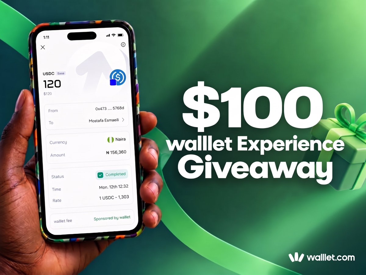walllet_com's tweet photo. 🎉Join the walllet Experience Giveaway 🎉

🎁 Giveaway prizes:
$20 each to 5 lucky winners

✅ How to join:
• Post your walllet cash-out experience on X
• Include app screenshot in your post
• Tag @walllet_com

The giveaway runs for one week.

Want more rewards? Join the $3,000 Referral Campaign and earn $2 for every eligible friend you refer.
