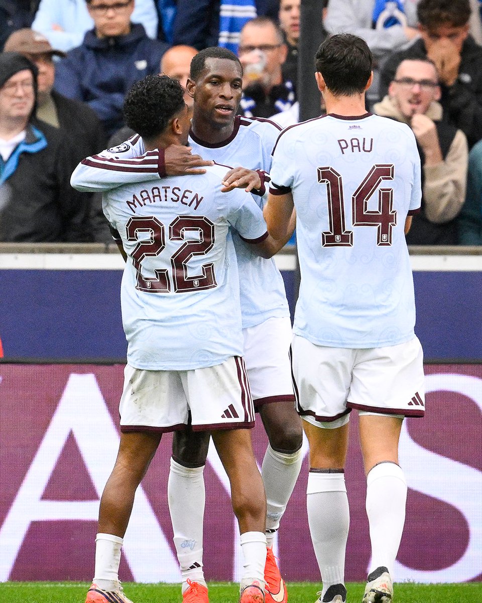 brfootball's tweet photo. Nicolas Jackson’s first goal for Aston Villa arrives in the Champions League 🌟 https://t.co/zuzstUgHZv