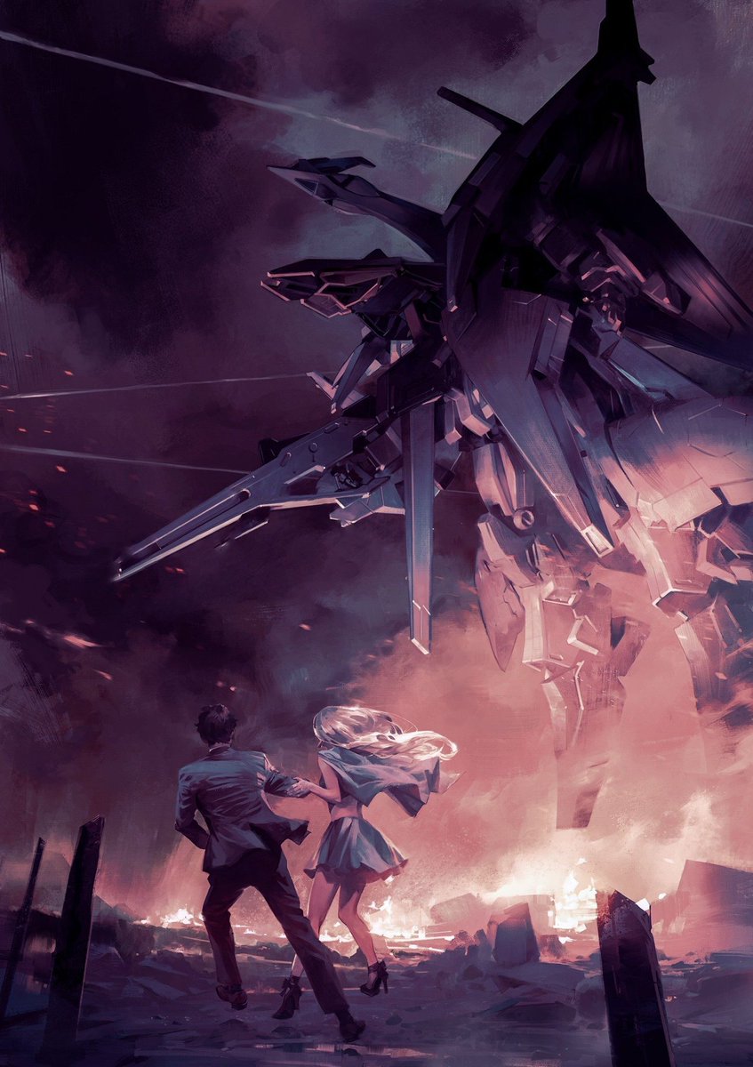 kudyamoon's tweet photo. les illus de Pablo Uchida pour Gundam Hathaway sont juste sublimes https://t.co/DZk9EVj3Al