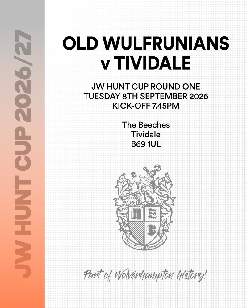 JWHuntCup's tweet photo. JW HUNT CUP KICKS OFF TONIGHT!

Two round one games to kick off this season's competition as @TiviFCofficial welcome @oldwulfsfc while @WednesfieldCFC will host @GornalColtsFC 

Good luck to all teams! https://t.co/tYq3Mwwd6c