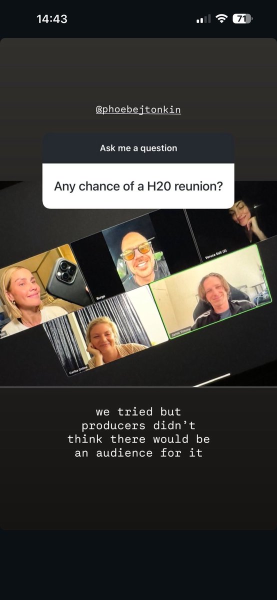 YourLittleWorld's tweet photo. ARE THEY STUPID???? I want a H2O reunion https://t.co/C2UVwXRDZ8