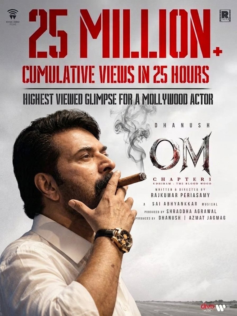 FrinilF's tweet photo. UNSTOPPABLE FORCE! 🔥
25 Million+ cumulative views in just 25 hours for the #SiyaEntry!
Megastar #Mammootty sets a new benchmark as the highest-viewed glimpse for a Mollywood actor! 👑
The storm named Karthikeyan is taking over. Get ready for the big screen spectacle! 💣💥 https://t.co/SwIcUPo0cN