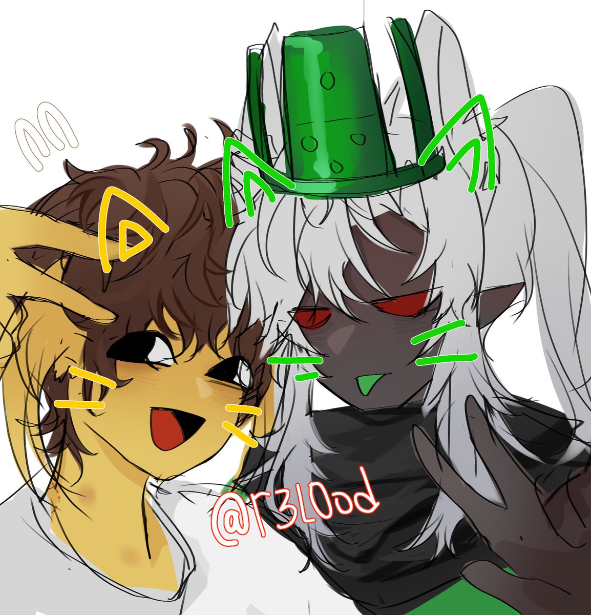 Cynix39764's tweet photo. :3
#adminvirus #shedlesky #1x1x1x1 #fanart https://t.co/F1AJy1TUzb