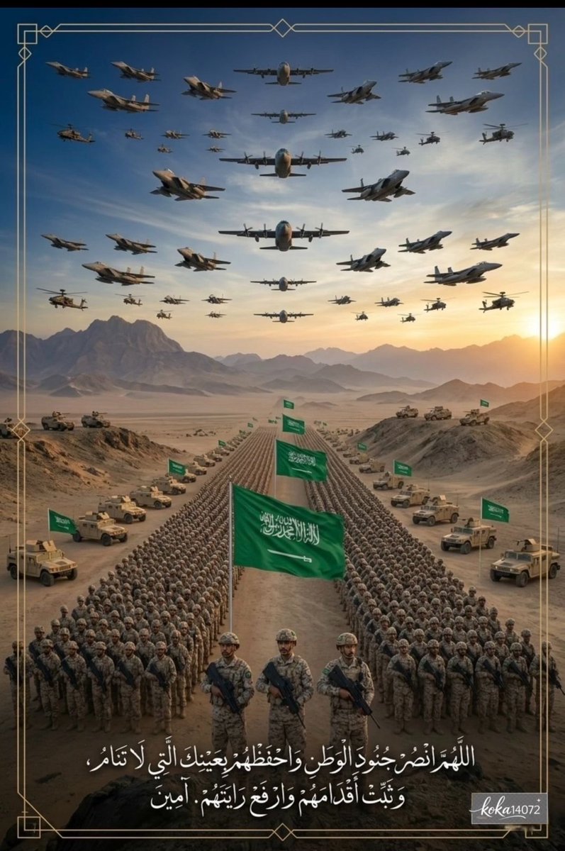 AALSHAMMARI's tweet photo. ﴿رَبِّ اجْعَلْ هَٰذَا الْبَلَدَ آمِنًا﴾
اللهم احفظ #السعودية وأدم عليها نعمة الأمن والأمان واجعلها بلدًا آمنًا مطمئنًا واحفظها من كل سوء واللهم انصر جنودنا البواسل واحفظهم بحفظك وانصرهم على الاعداء وأرجعهم لاهلهم سالمين غانمين اللهم آمين 🤲 
 #امن_السعوديه_خط_احمر https://t.co/zIQ9tznjcK