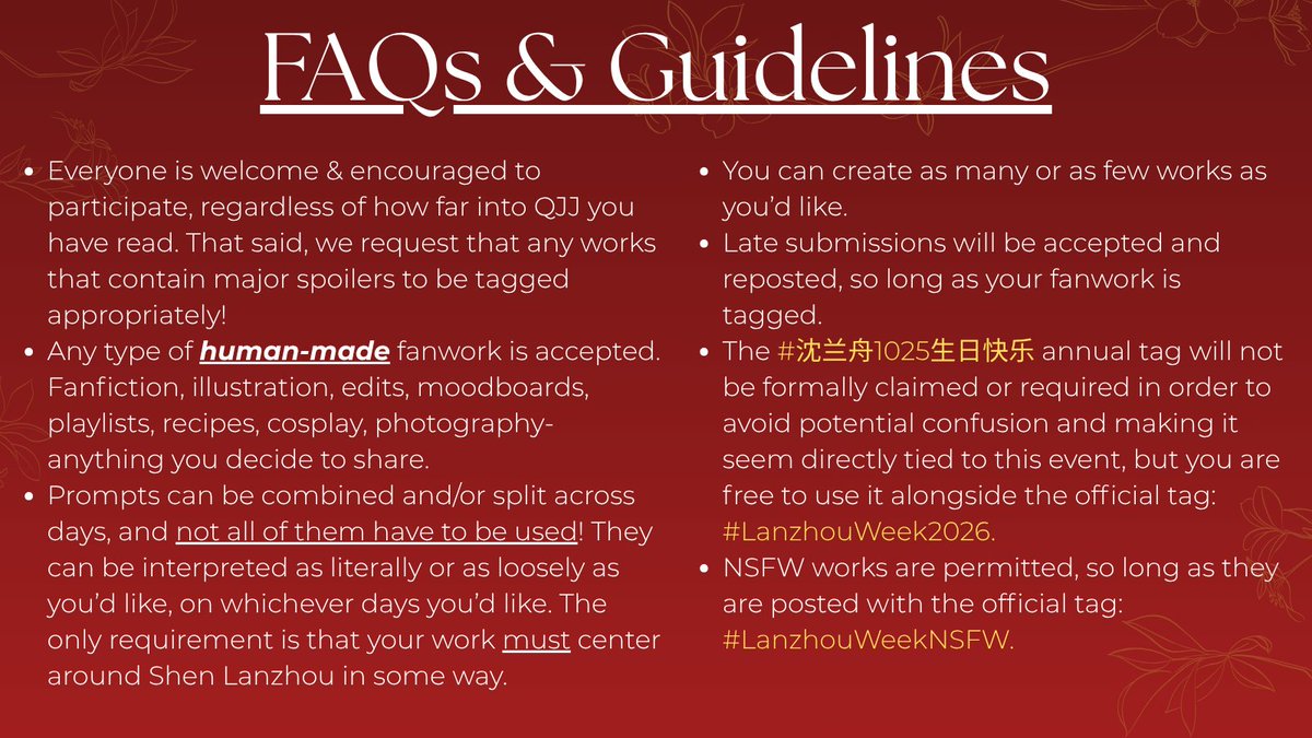 QJJ_Events's tweet photo. If you have any remaining questions, please reply, DM, or submit them to the form here: https://t.co/AN7jCoviiw https://t.co/G5OwS6DKt4