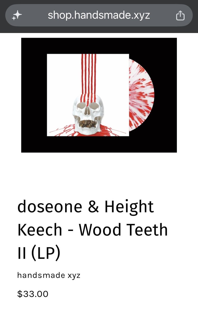 doseone's tweet photo. HIT HANDSMADE UP:
https://t.co/fwsu06PBQW

“sighting” VINYL &amp; TAPE:
ONLY 20 LEFT…

@winowilly_ “Jewel Of Thought” TAPE

doseone &amp; @HeightKeech 
“Wood Teeth II” VINYL…

AND MORE… https://t.co/M4m0OfyqKd
