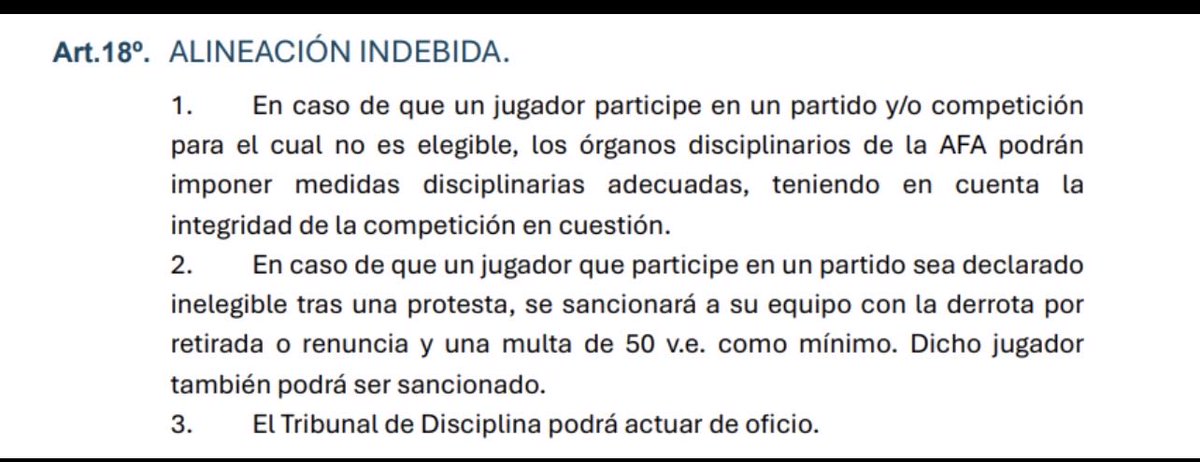 gglait's tweet photo. Acá no hay grises ni interpretaciones, las reglas son claras. 

El Tribunal de Disciplina de la AFA tiene en sus manos la chance de recuperar un poco de la credibilidad que el mundo del fútbol perdió en sus representantes. https://t.co/aSWmloCNwW