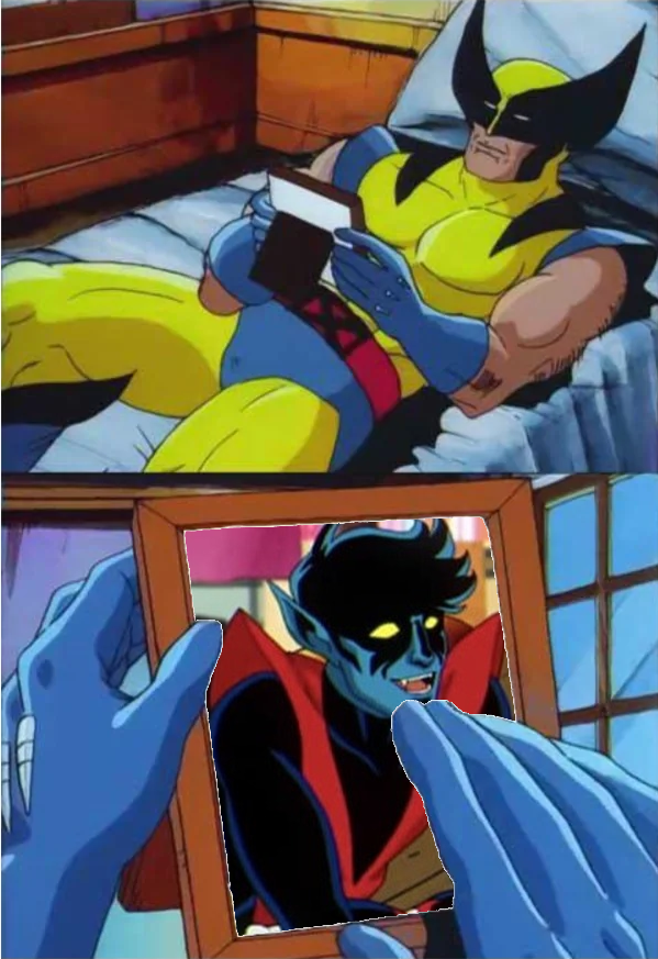 hoka_no_sekai's tweet photo. How it feels when Nightcrawler still isn't in Marvel Rivals. https://t.co/UCOHV62AqH