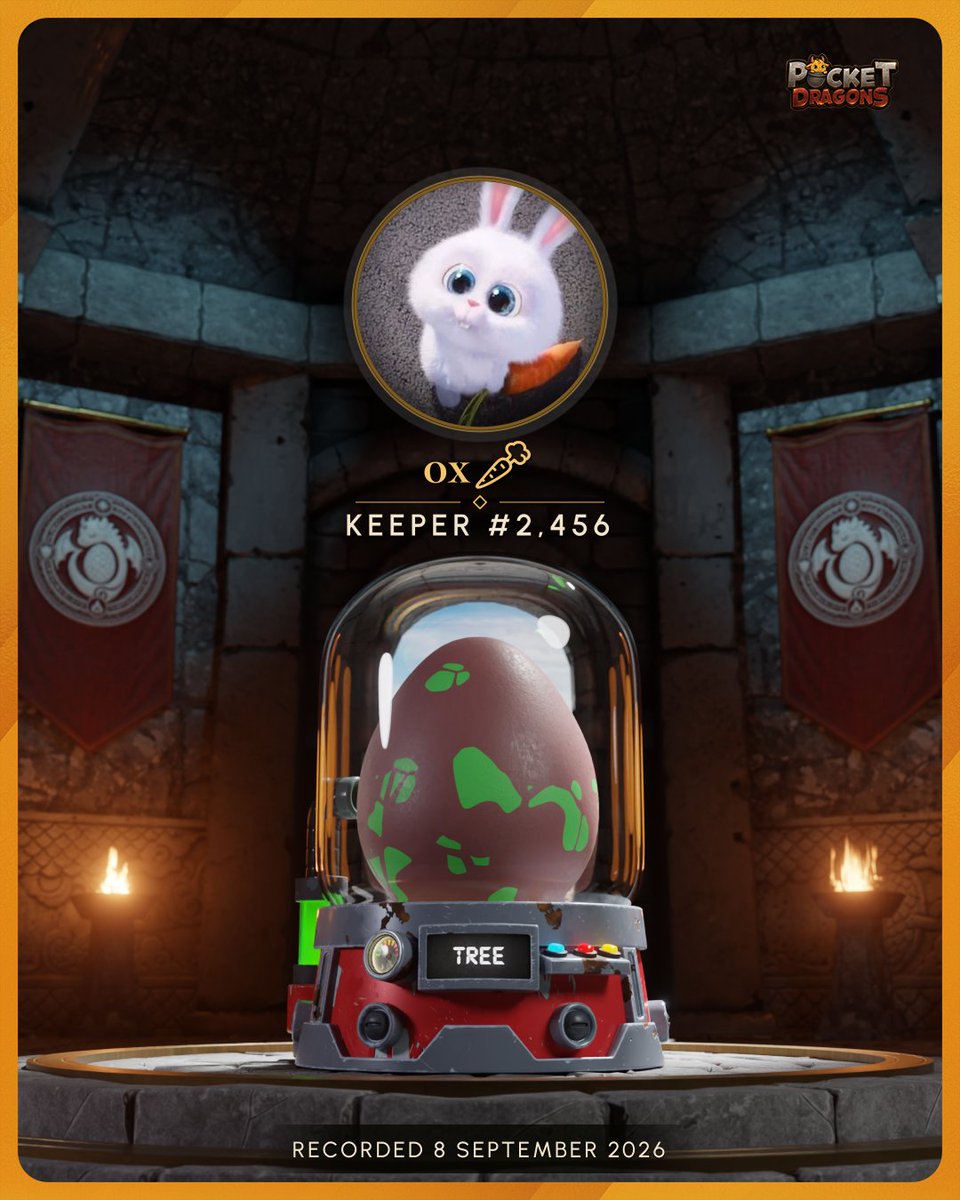 CarrotOnChain's tweet photo. Drew a Tree egg at the Hatchery.

Keeper of the Ancient Hatchery. https://t.co/gdSrAk6uzk