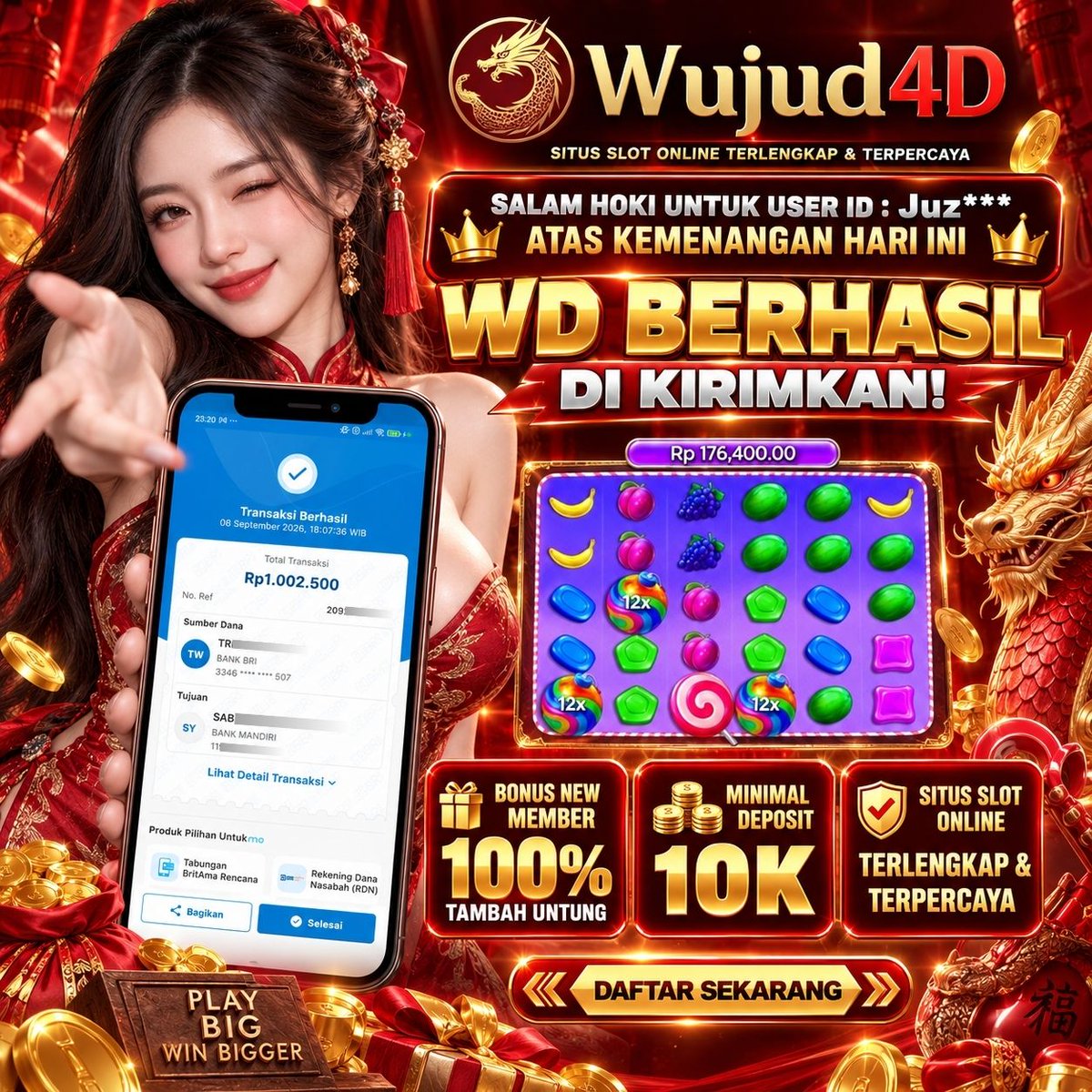 natalieross28's tweet photo. ๐ฐ Slot gacor hari ini siap temani permainanmu!
๐ Bonus New Member 100% di WUJUD4D
๐ฐ Modal berapapun berpeluang menang besar
Link hoki >> https://t.co/T6aNsuBve3
#wujud4d #rabu #maxwin #slotgacor #pagii #Tokped https://t.co/32q2P5hIrA