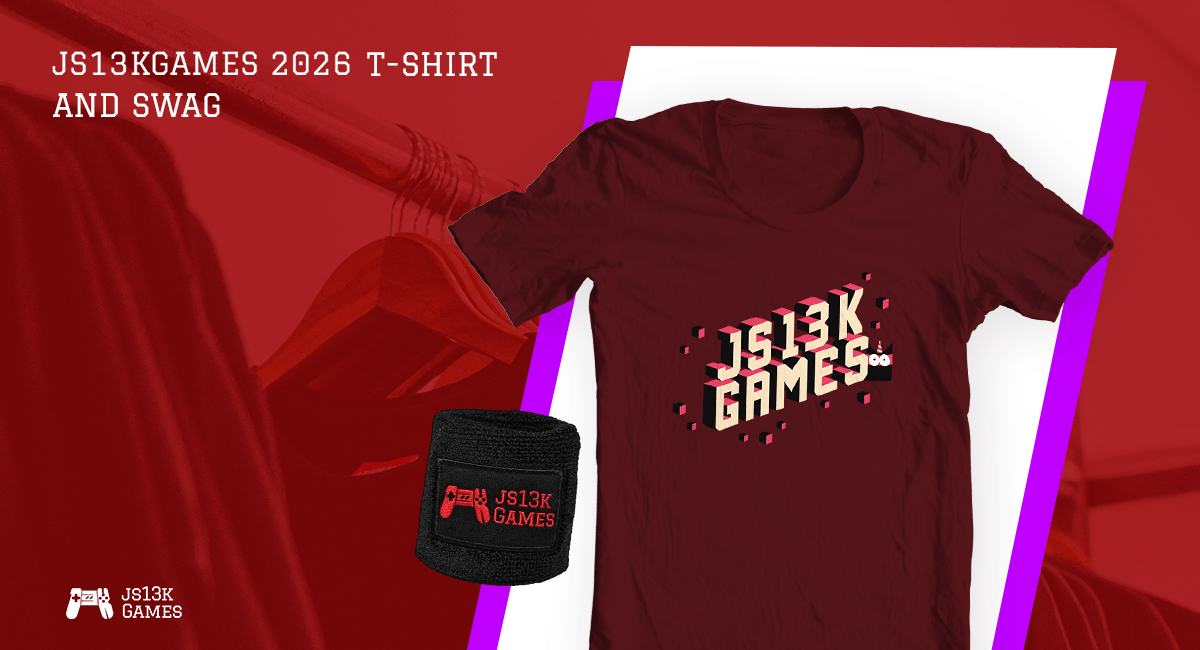 js13kGames's tweet photo. This year's #js13k t-shirt design and the gadget are finally revealed!
https://t.co/DlCma2s668
How do you like them? Let us know!
#gamedev #gamedevjs #gamejam #indiedev #indiegames #swag #tshirt #wristband https://t.co/tjkjxnTfhK