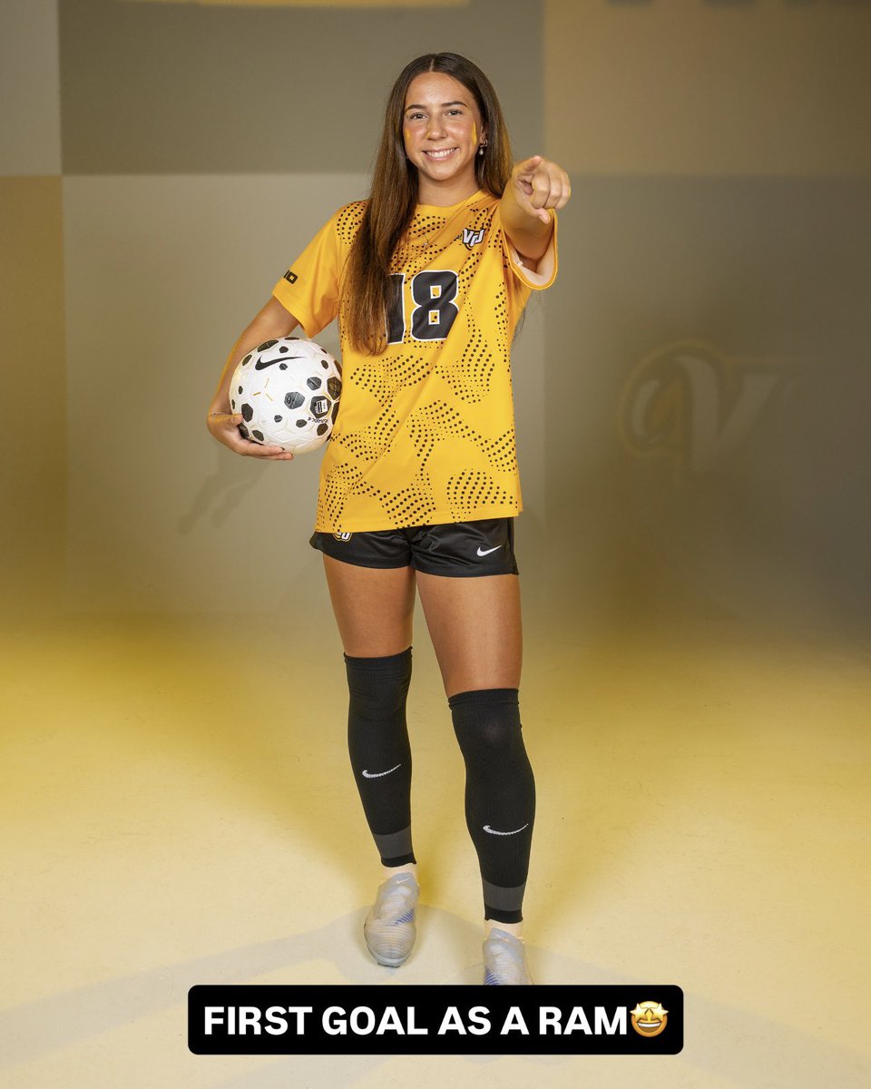 VCUWomensSoccer's tweet photo. Jess’ first goal as a Ram was a beauty😮‍💨

#LetsGoVCU https://t.co/epxuOaMwsW