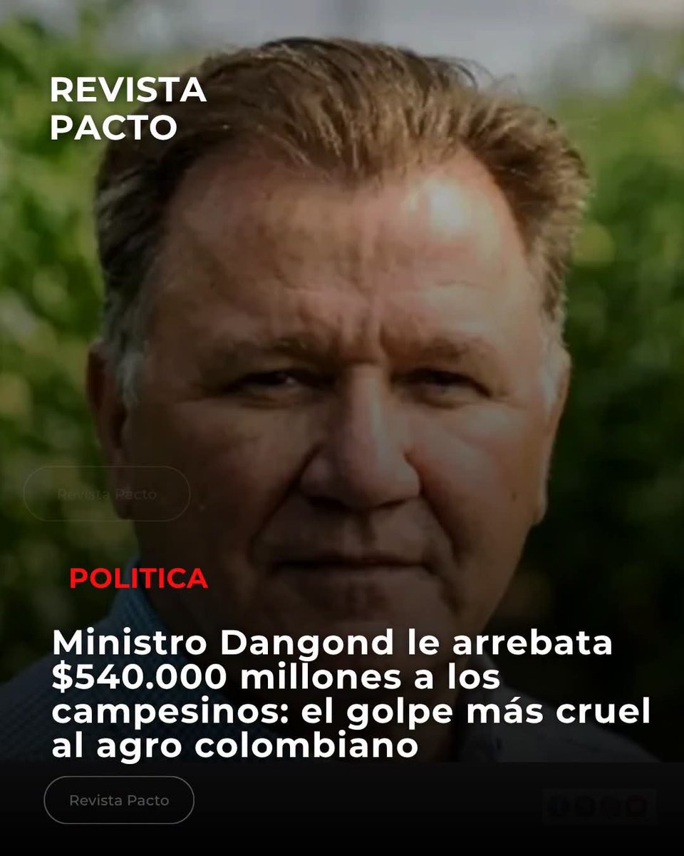 jorgeprotesta's tweet photo. Ministro de Agricultura suspende 10.000 contratos por $540.000 millones que iban dirigidos al campo. El Man dice q esa plata se la van a dar a grandes productores, así como hizo con los productores de caña. https://t.co/ca6JI5HLql