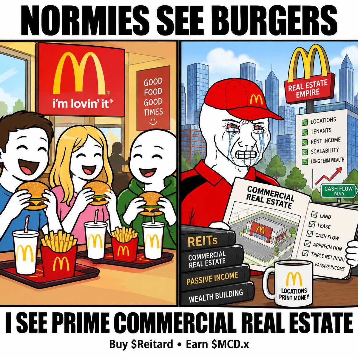 Reitard_MCDx's tweet photo. @LaunchOnSF Real estate stonk solana:9Y7pDt9Cw3znxhwymywKNd13PVzWAuq54bUBYVVnafSR https://t.co/juZLHd75Mf