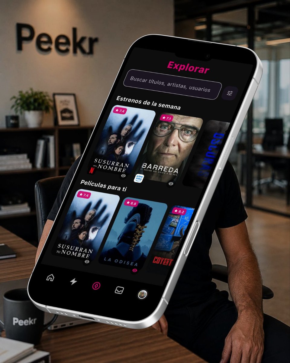 EmpreHouse's tweet photo. Creó una red social para elegir películas y series a partir de las recomendaciones de amigos: ya superó las 12.000 descargas.

Peekr también cuenta con más de 7.800 usuarios activos mensuales y 1.600 semanales. https://t.co/L2G3VEZ6dZ