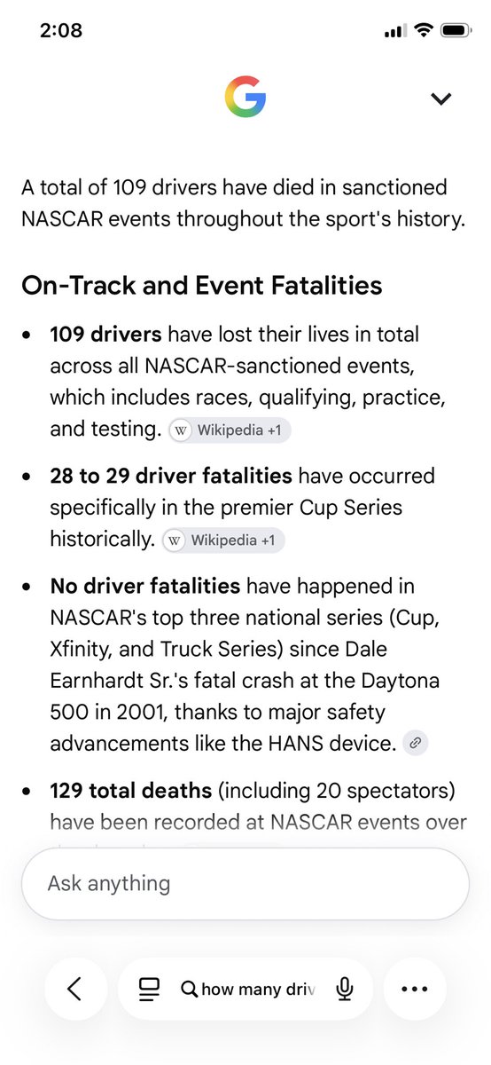CK1Gaming83's tweet photo. @jeff_gluck Not to mention the drivers who had their career shortened or ended… Motorsports need to be taken very seriously https://t.co/NWcO52Wi7M