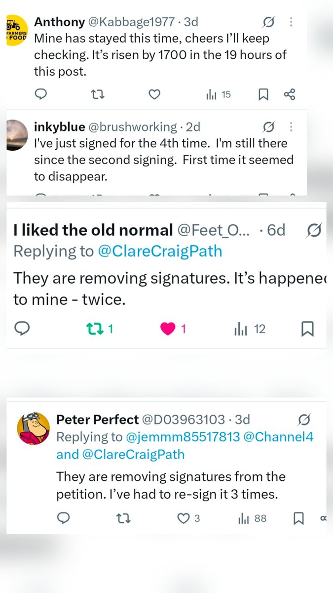 upforthefight1's tweet photo. FOLIC ACID PETITION ANGER  @RupertLowe10 Please look into it as a matter of urgency

NAMES DELETED

PEOPLE NOT GETTING EMAIL CONFIRMATION SO NAME CAN'T COUNT

PEOPLE'S EMAIL ADDRESSES NOT RECOGNISED SO NAME CAN'T COUNT

NAMES GONE AFTER EMAIL CONFIRMATION &amp; AFTER DUPLICATE EMAIL https://t.co/t94BedMpHA