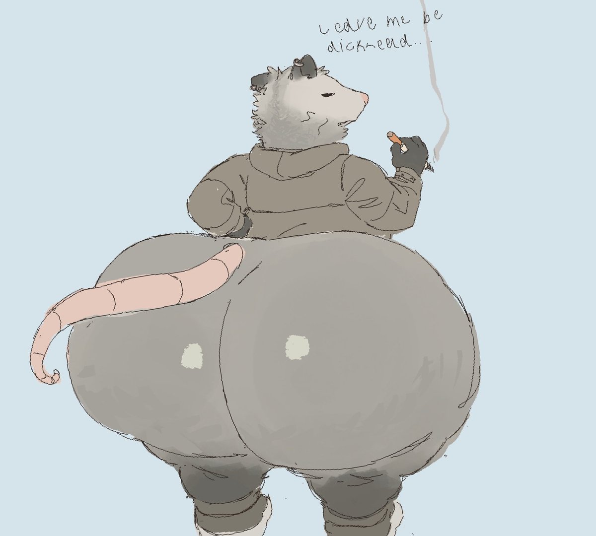 ColonThree_33's tweet photo. Possum meanie.. https://t.co/VgHoV0X1ux