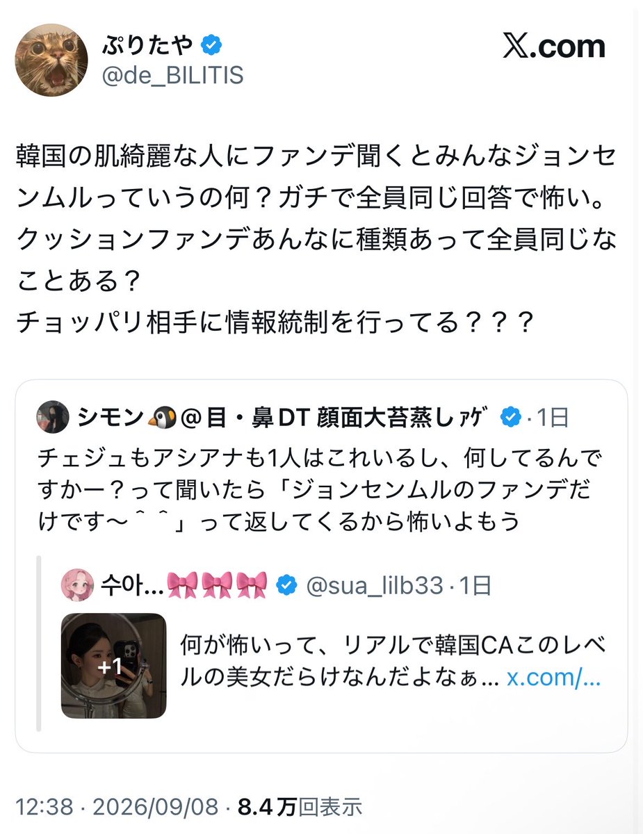 maimoaore's tweet photo. 日本人を差別用語であるチョッパリ呼ばわり、韓国人はチョッパリ相���に情報統制を行なっているなど、
とんでもない発言をする大手アカウントがケイト、ルルルン、メディキューブ、アヌア、ロムアンド、その他多数の企業から案件を受けているという事実。
恐ろしいね https://t.co/6bIvrr7iHj