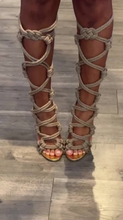 H3art0fChrom3's tweet photo. ☆Jimmy Choo Keane Rope Sandals https://t.co/3T5IK2Akhh