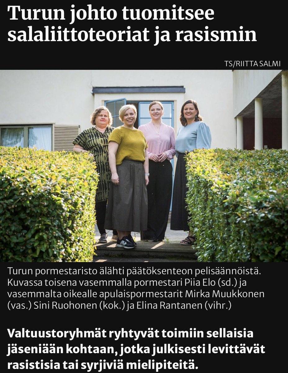 RoniArvonen's tweet photo. Turun pormestaristo = pellejä.

Nyt hyvää yötä https://t.co/jZ75dHqun0