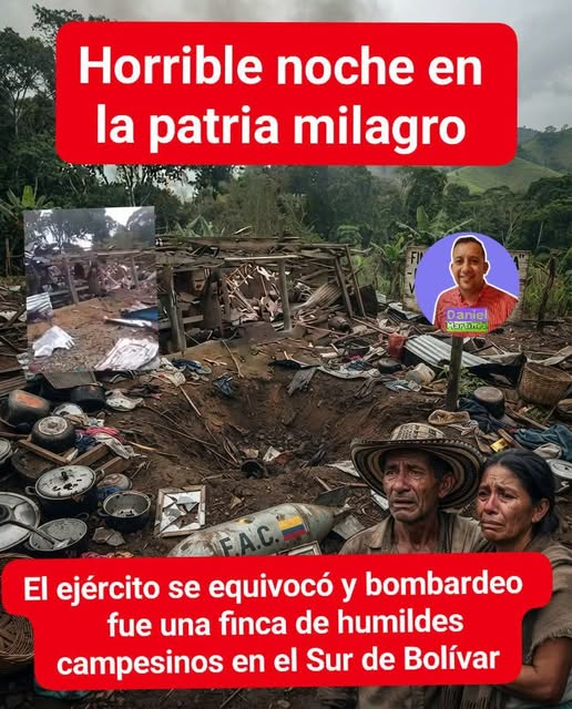 idelfon16905567's tweet photo. SIGUEN LOS DESACERTADOS BOMBARDEOS DEL PRESIFRENTE PATEADOR DE CADÁVERES QUE SE HA DEDICADO A BOMBARDEAR NIÑOS Y A HUMILDES FAMILIAS CAMPESINAS EN SUS PARCELAS. TAL COMO ACABA DE SUCEDER EN EL SUR DE BOLÍVAR. ¡PARA LOS COBARDE MATAR INOCENTES Y PATEAR MUERTOS ES VALENTÍA! ¡S.O.S! https://t.co/eGKkTLKq4D