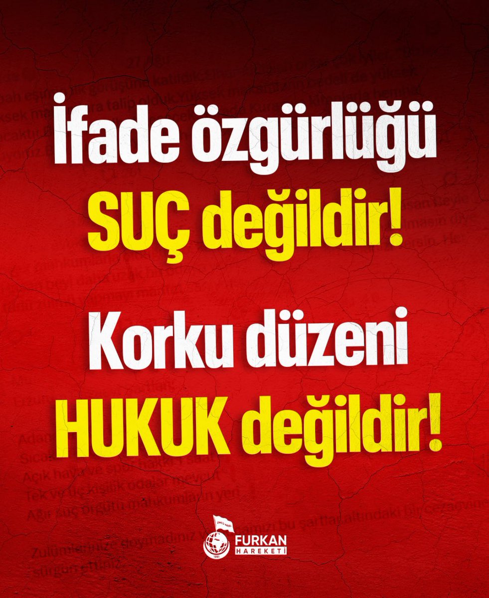 Furkankocaeli41's tweet photo. İfade özgürlüğü SUÇ değildir! 
Korku düzeni HUKUK değildir! 

HükümlüDeğil Tutuklu
SuçluyuDeğil HaklıyıOvme https://t.co/VOhOxXdfuH