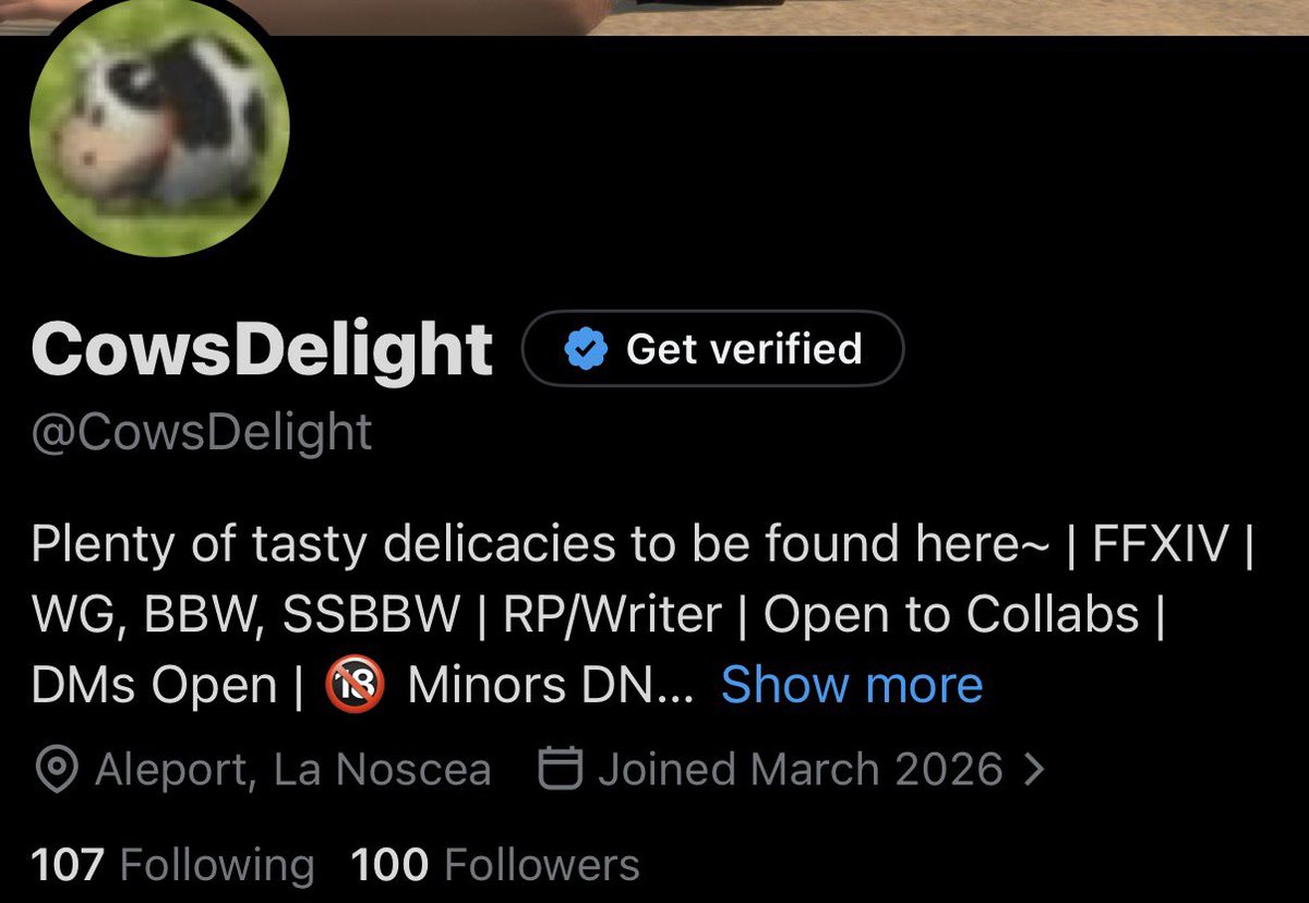 CowsDelight's tweet photo. HOLY COW, I never imagined I’d see a 100 or ya’ll enjoy all of this so quickly!! I want to give everyone my heartfelt thanks, it’s been a huge thing for me to start doing this sort of account, and to see 100 people already enjoying it makes me very happy to see! https://t.co/dmZJoJ3SDM
