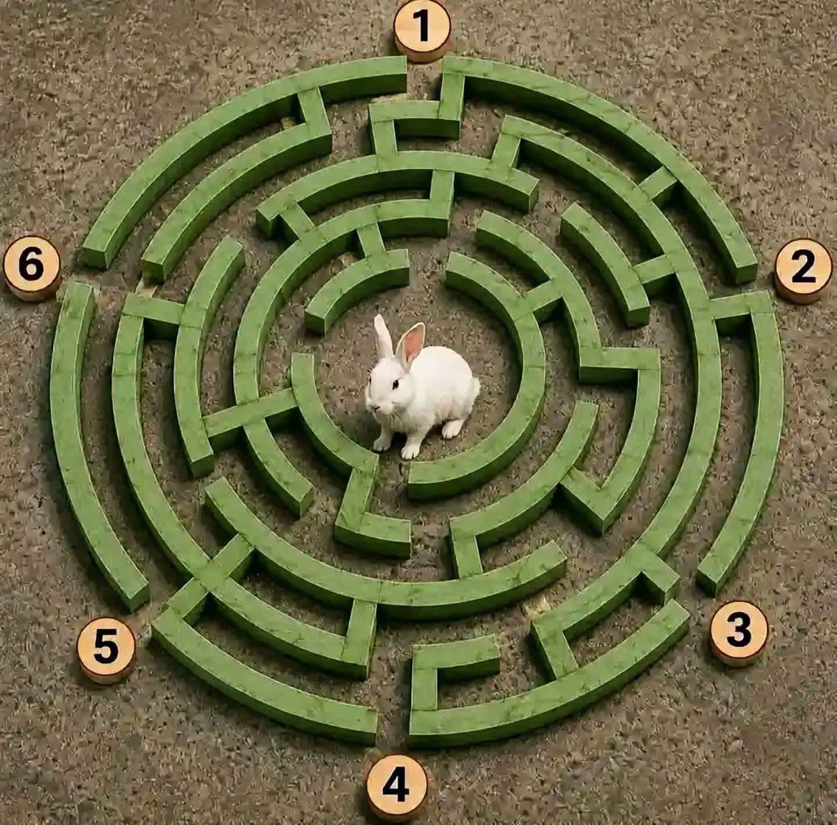 BrainBites_X's tweet photo. Only a genius can tell where the rabbit will exit.
 What number is it? 🤔 https://t.co/qQgG2m5ILE
