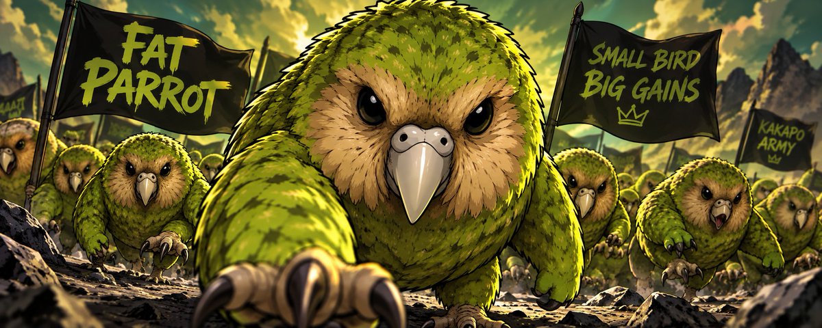 badvybemusic's tweet photo. @Leooweb3 $FATPARROT is the next 100x runner on sol 🦜
@fatparrot_sol https://t.co/MmzCLuVJFG