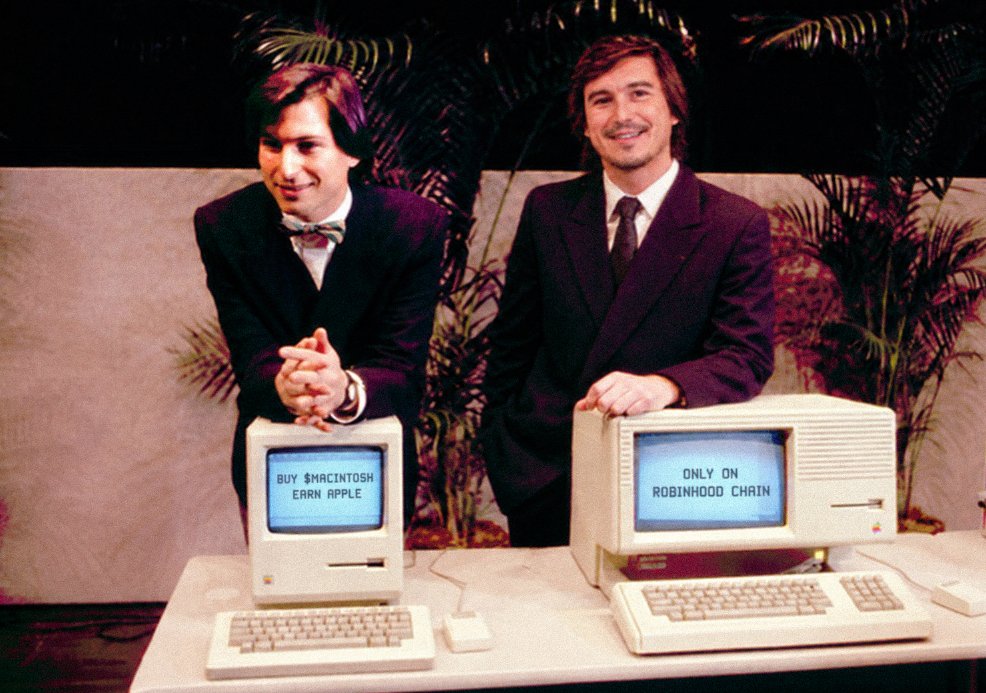 MacintoshAAPL's tweet photo. Buy $MACINTOSH, Earn $AAPL.

Only on @RobinhoodCrypto https://t.co/eeKzNGAQZY