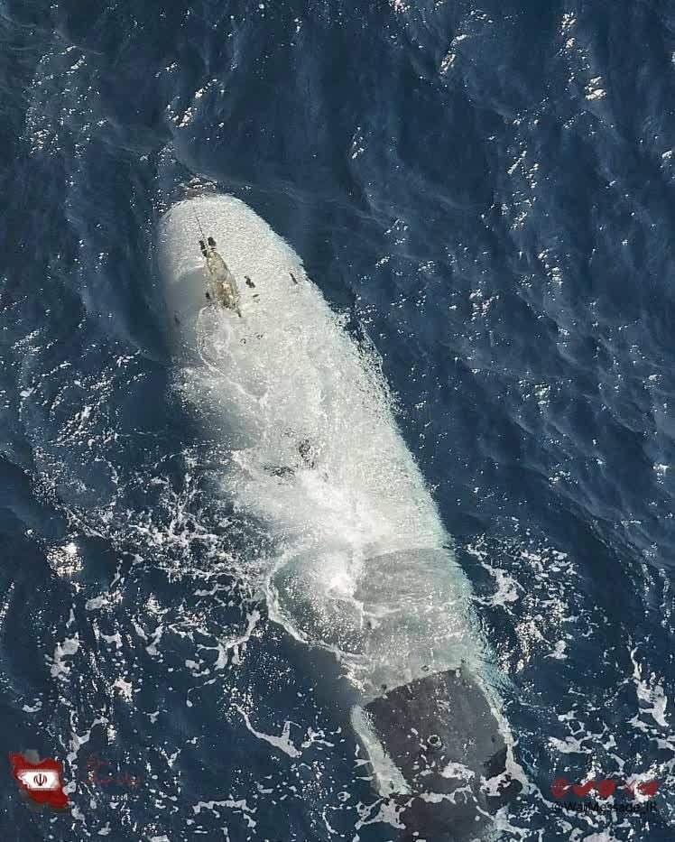 IraninSA's tweet photo. Even your smart submarine knows whose command it should be under. 
It’s actually smarter than the President of the United States. 😎 https://t.co/8Wzu3CFczN