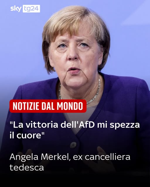 RobertoAvventu2's tweet photo. Dopo il voto nel land tedesco della Sassonia-Anhalt, dove ha vinto l’estrema destra di Alternative für Deutschland (AfD), dalla Germania è arrivato anche il commento dell'ex cancelliera tedesca Angela Merkel: è "semplicemente scioccante" https://t.co/4hnhfVhiZh