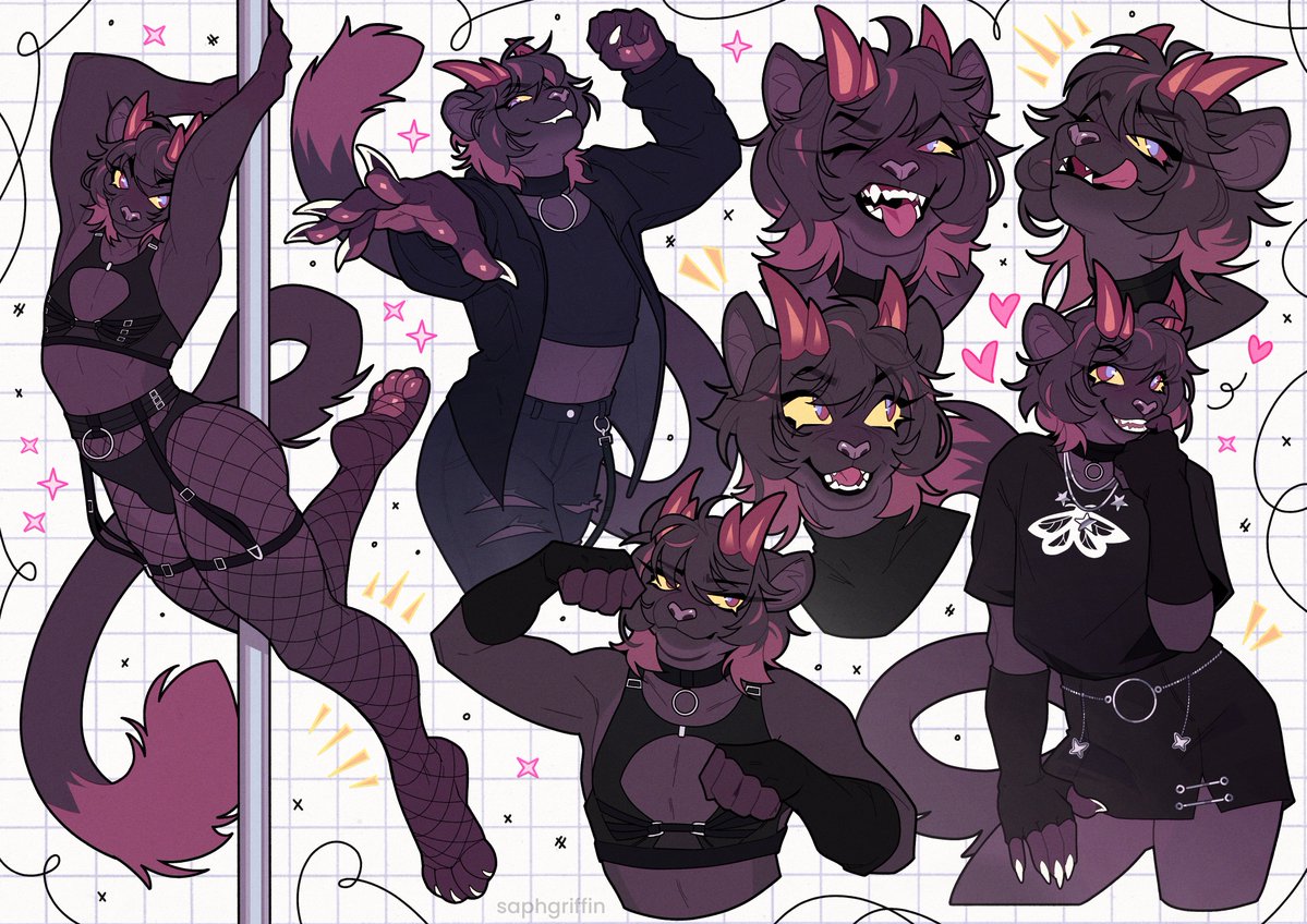 StygianCurses's tweet photo. He'll make this night the best of your life 💜🩷🐈‍⬛

Art done by @saphgriffin 
Thanks again so much!! https://t.co/Rg51Qf31TN