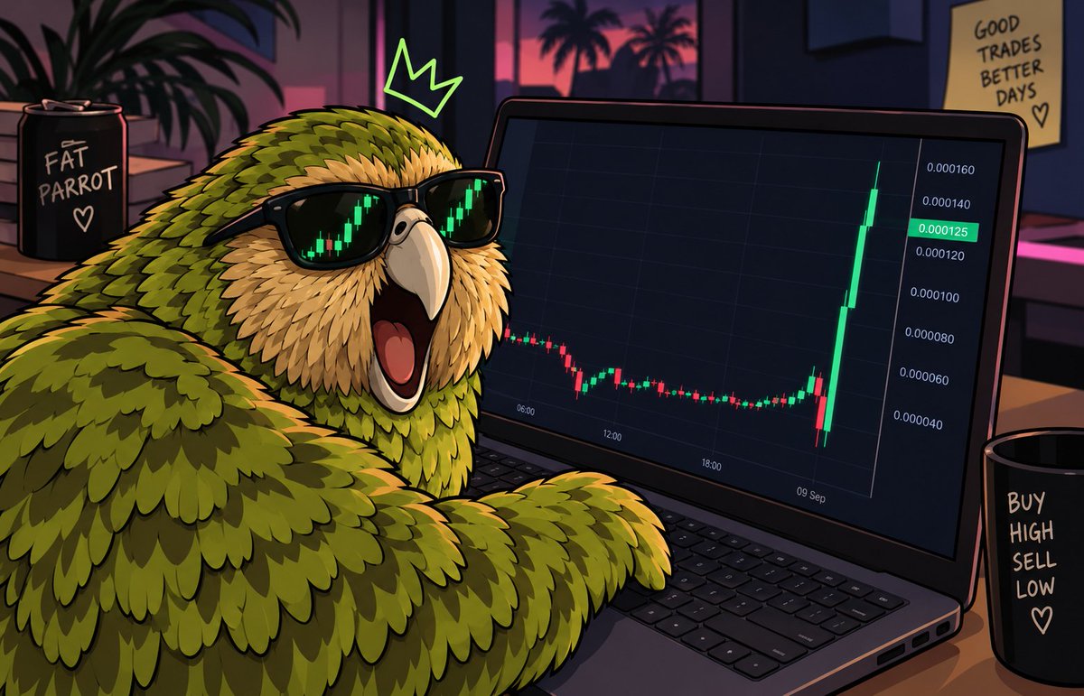 badvybemusic's tweet photo. @blknoiz06 full lock in $FATPARROT
Next 100x runner DYOR https://t.co/Ii4xVcRWi9