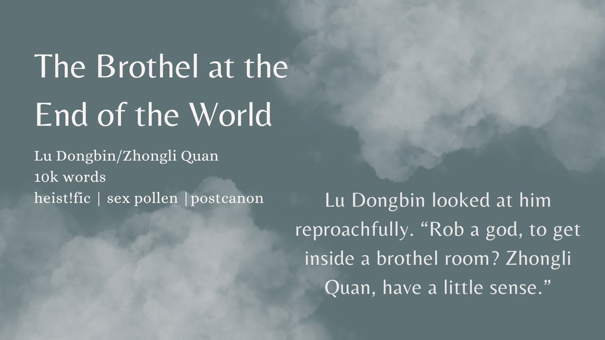 potato_toter's tweet photo. wasn't sure how to bring zlq & ldb back together so i gave them a heist. in a brothel. anyway here's 10k words of binquan🧊⭕
https://t.co/Ozhly8H07G
#八仙 #awct #宾权 https://t.co/xoveQvYxbX