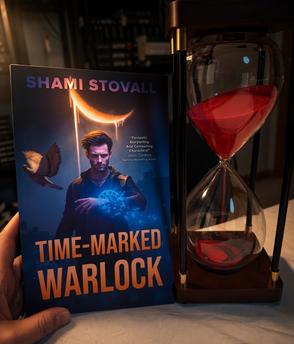 GameOverStation's tweet photo. Today is great because I'm also doing a giveaway for a signed copy of Time-Marked Warlock PLUS a fancy hourglass, lol

If you want to join, please sign up for my newsletter 💪 (I do giveaways all the time through it, haha) https://t.co/g1cmvWIz3i