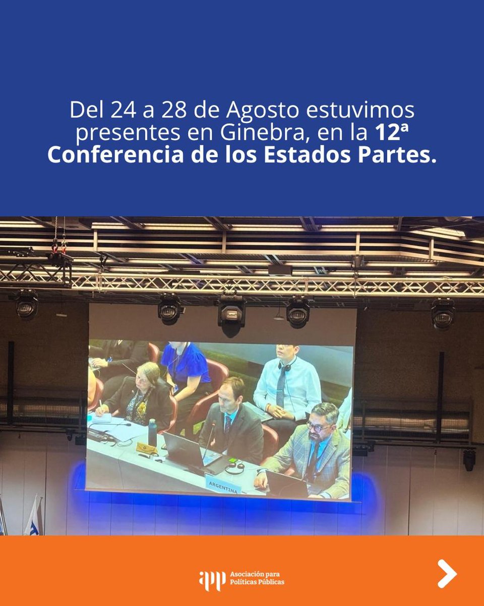 appargentina1's tweet photo. Del 24 al 28 de agosto, estuvimos en Ginebra participando de la 12ª Conferencia de los Estados Partes del Tratado sobre el Comercio de Armas #CSP12 del #TCA
Segui el hilo 🧵y te contamos todo lo que pasó ⤵️ https://t.co/mYuMzBoiBG