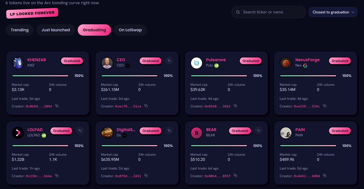 aykutzf's tweet photo. 3 key platforms I’ll be using on @arc 

@Lolpad_ — First Stock Pair Memecoin launchpad

@fomo — Buy/sell memecoins

@opensea — Buy/sell NFTs https://t.co/KUBU2O1Jhi