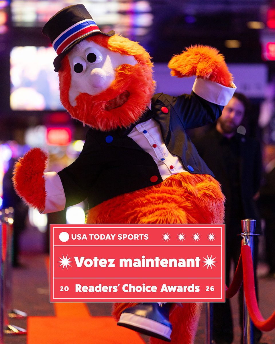 CanadiensMTL's tweet photo. Ne serait-ce que pour ses tenues impeccables, Youppi! mérite votre vote pour le titre de Meilleure mascotte de la LNH!
 
On style alone, Youppi! deserves your vote for Best NHL Mascot!
 
Voter 🗳️ Vote now ↓ #GoHabsGo