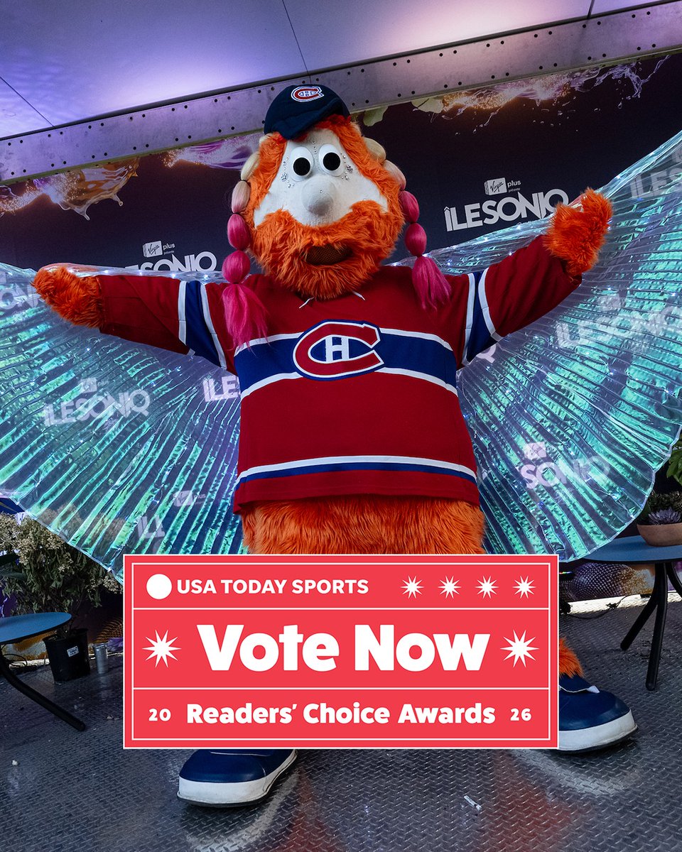 CanadiensMTL's tweet photo. Ne serait-ce que pour ses tenues impeccables, Youppi! mérite votre vote pour le titre de Meilleure mascotte de la LNH!
 
On style alone, Youppi! deserves your vote for Best NHL Mascot!
 
Voter 🗳️ Vote now ↓ #GoHabsGo