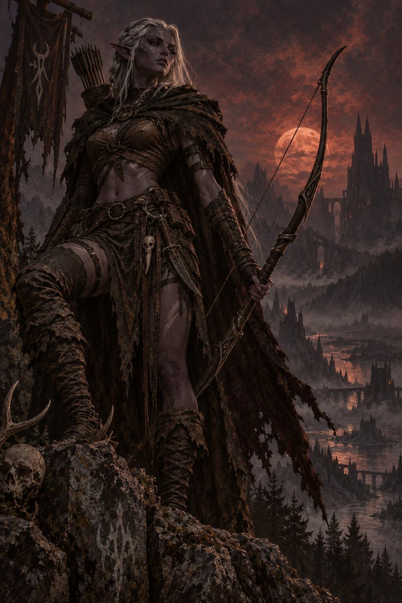 Grzegorz_Fr1985's tweet photo. Dark Elf Savage Ranger

I tried to do it in style similar to that of Brom. Not sure about how well it matches his style, but I like the result. https://t.co/vwQKBJOg7I