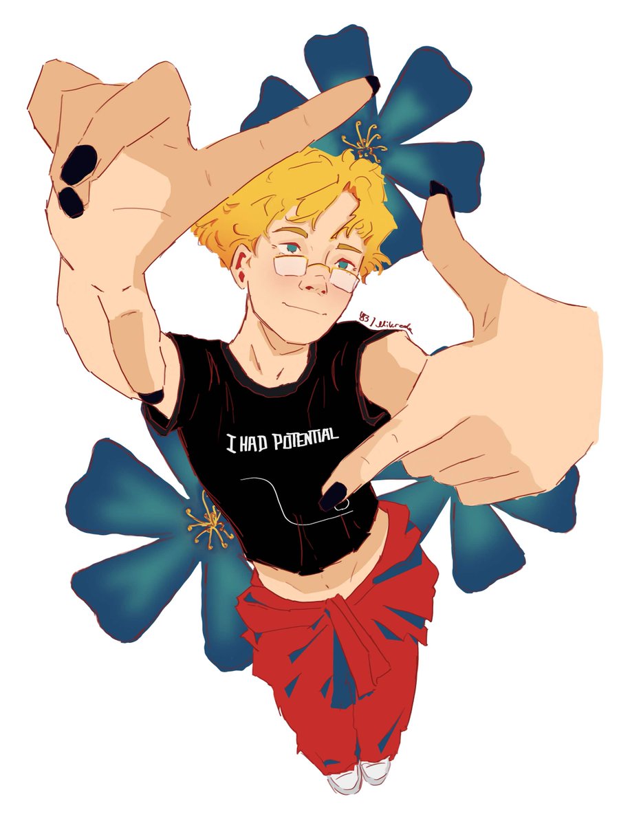 Mikreda_'s tweet photo. this was a pinterest challenge. With character, pose, color palette and flower <3 #projecthailmary https://t.co/qyrSKYJky9