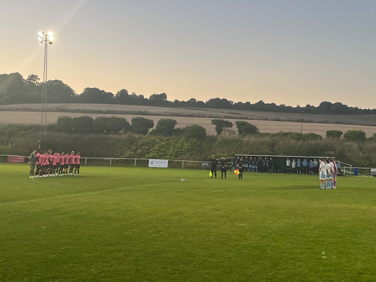 WorthingUtdFC's tweet photo. A minutes silence respectfully observed before tonight’s match in honor of Malcolm Saunders. https://t.co/lHRUN0UXqg