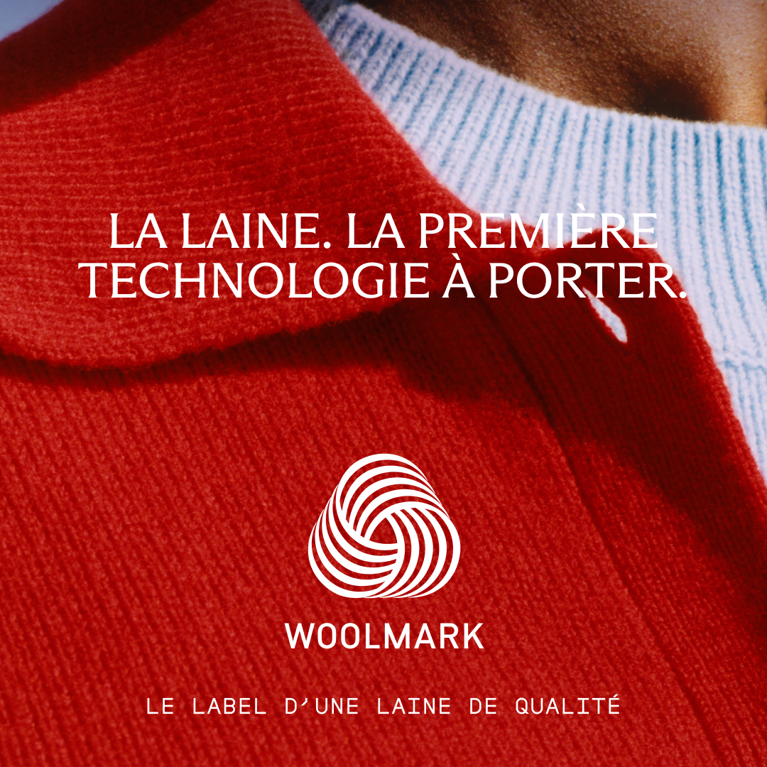 Woolmark's tweet photo. Laine qualité certifiée. La fibre naturellement intelligente.