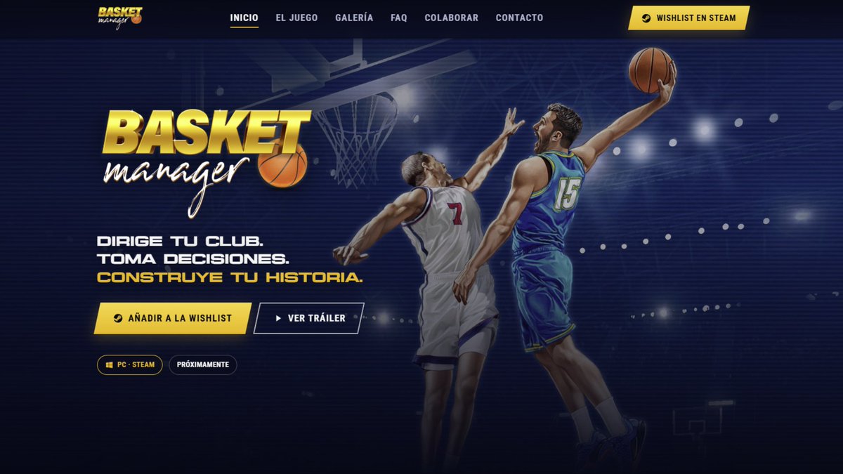 BasketManagerPC's tweet photo. 🌐 Hemos renovado nuestra web.

Ahora está adaptada para PC y dispositivos móviles, cuenta con más información sobre el juego y estrena un diseño renovado.

👉 https://t.co/vmSkUc42ty

Haz que cuente. 🏀

#BasketManager #IndieGameDev https://t.co/cziQS95eG6